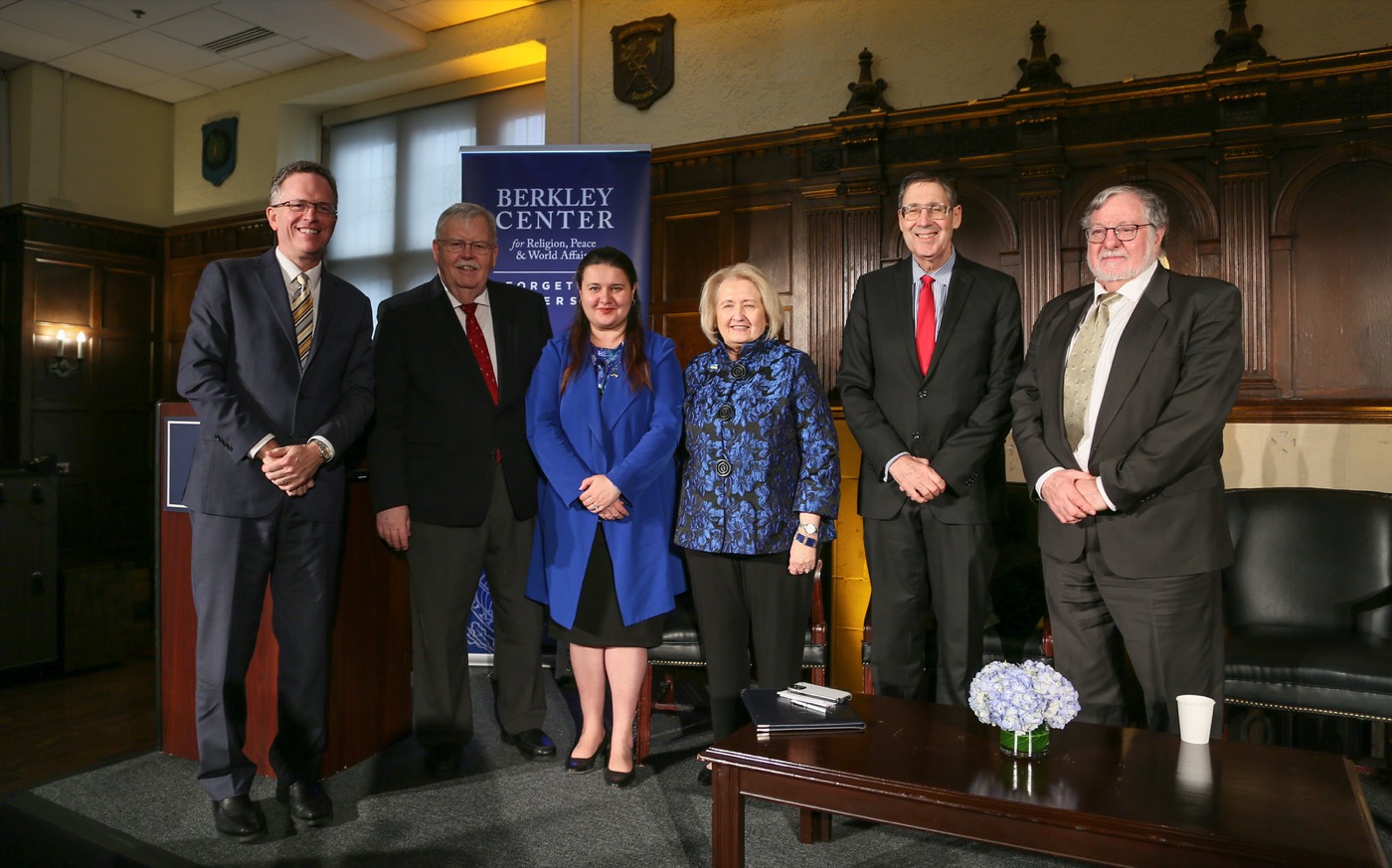 Panelists at a Berkley Center forum